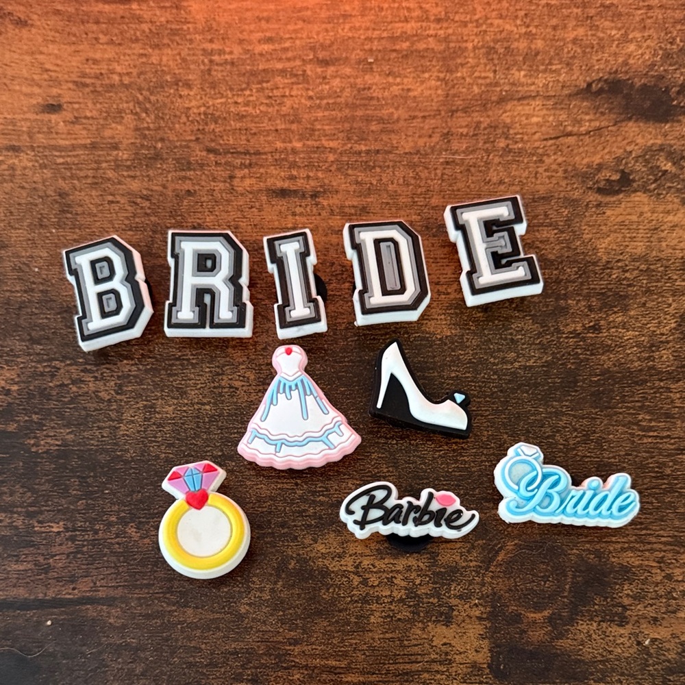 BRIDE & Wedding jibbitz Set